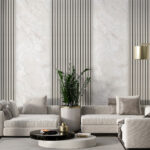 Wall murals Vertical striped pattern with texture.