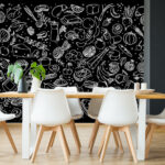 Wall murals Stack of pancakes with syrup