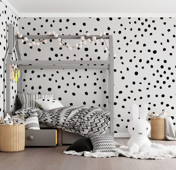 Black and white pattern Wall murals Black and white pattern