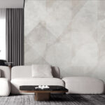 Wall murals White and grey background