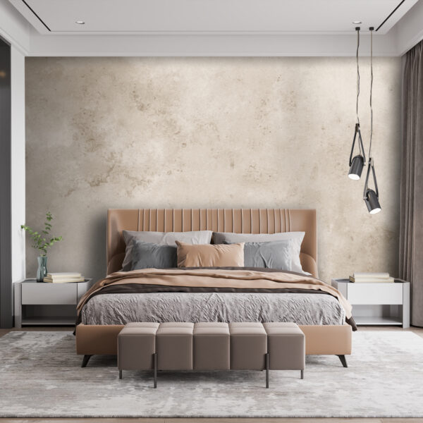 Wall murals White and brown marble