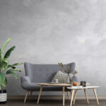Wall murals Textured gray abstract background design.