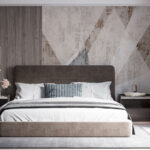 Wall murals Textured abstract geometric pattern design.