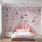 Wall murals Butterfly on a white surface