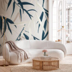 Wall murals Leaves creating a subtle abstract pattern.