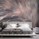 Wall murals Soft hues of delicate feathers.