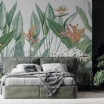 Wall murals Tropical plants in vibrant harmony.