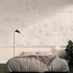Wall murals White floral pattern with delicate texture.