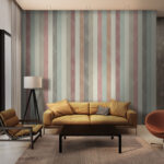 Wall murals Multi colored striped fabric