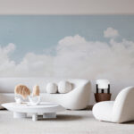 Wall murals White cloud in the sky
