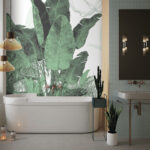 Wall murals Lush greenery fills the vibrant scene.