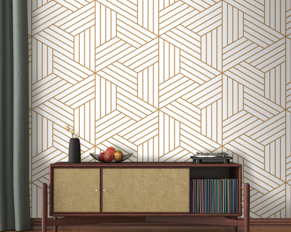 Wall murals Pattern of lines and squares Wall murals Pattern of lines and squares