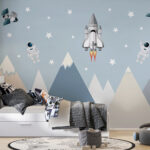 Wall murals Satellite in the sky
