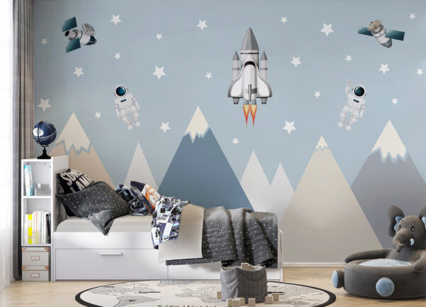 Satellite in the sky Wall murals Satellite in the sky