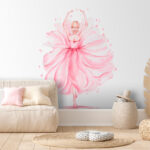 Wall murals Watercolor of a ballerina dancing