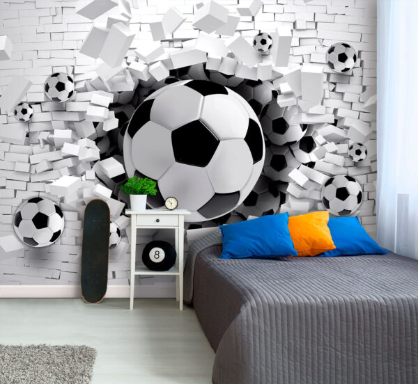Black and white football ball Wall murals Black and white football ball
