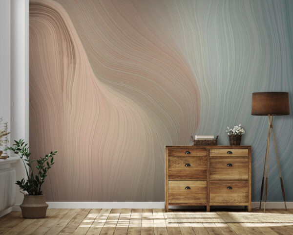 Abstract pastel wave pattern Wall murals Abstract pastel wave pattern