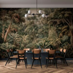 Wall murals Dense rainforest teeming with lush greenery.