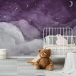 Wall murals Crescent moon in the sky