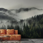 Wall murals Group of trees in a forest