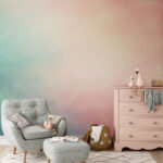 Wall murals Pastel textured gradient background art.