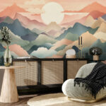 Wall murals White circle in the sky