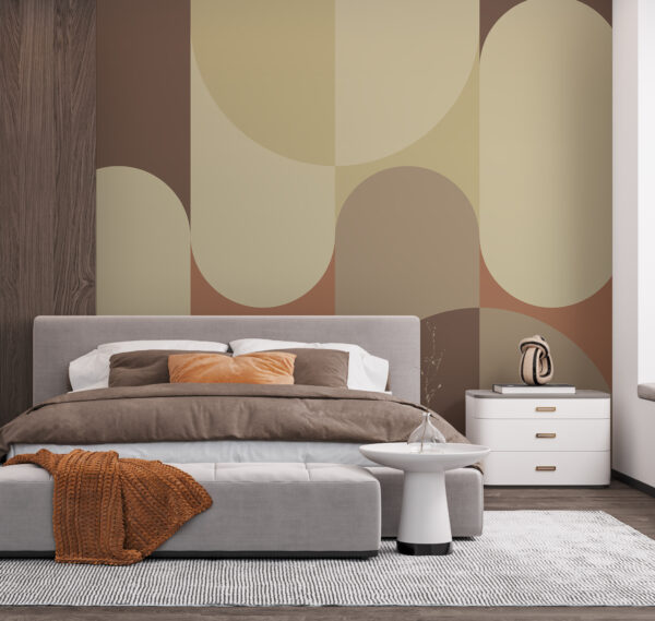 Geometric abstract with earth tones Wall murals Geometric abstract with earth tones