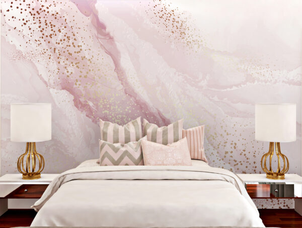 Soft pinks clashing with sparkles Wall murals Soft pinks clashing with sparkles