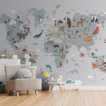Wall murals Black and white bird