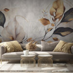Wall murals Elegant leaves with delicate details.
