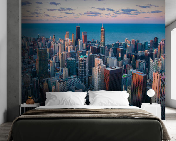 High rise building with many windows Wall murals High rise building with many windows