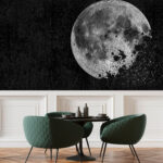 Wall murals Moon dissolving into starry night.