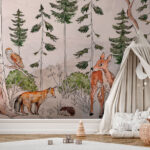 Wall murals Painting of a dog