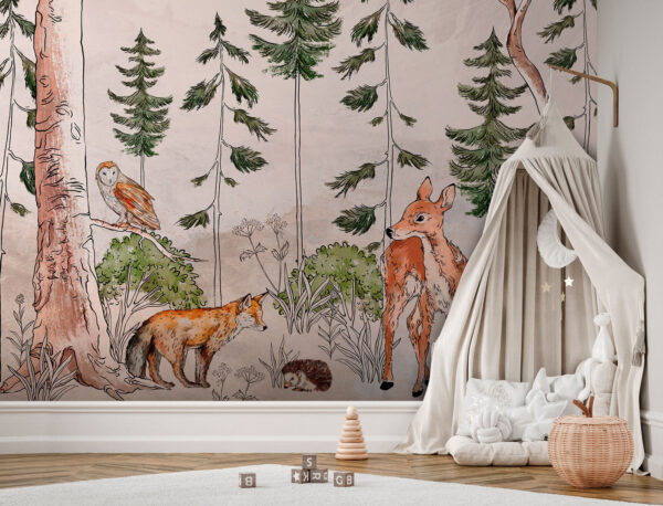 Painting of a dog Wall murals Painting of a dog