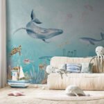 Wall murals Underwater life with vibrant creatures.