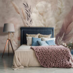 Wall murals Delicate floral arrangement in soft tones.