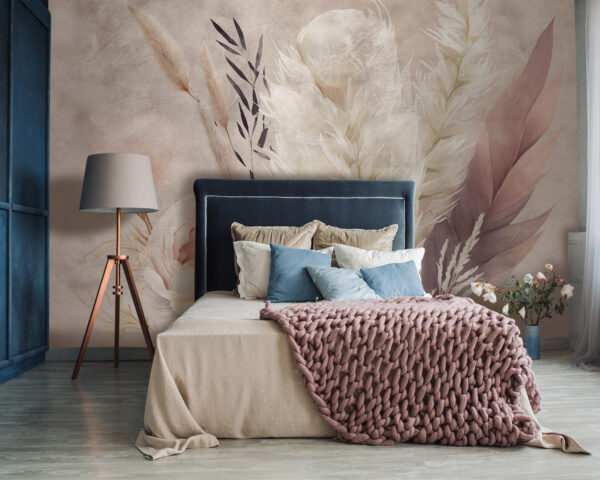 Delicate floral arrangement in soft tones Wall murals Delicate floral arrangement in soft tones