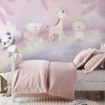 Wall murals Cartoon of a panda