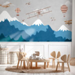 Wall murals Cartoon of a plane