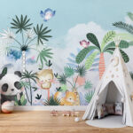 Wall murals Cartoon of a bird
