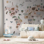 Wall murals Colorful hot air balloon