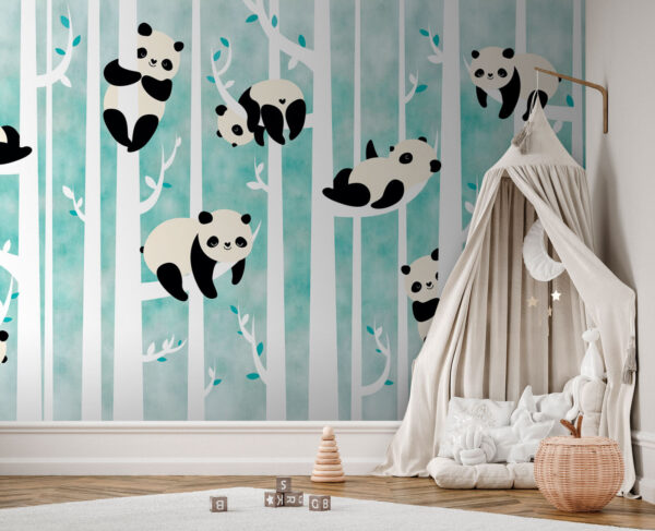 Cartoon of a panda Wall murals Cartoon of a panda