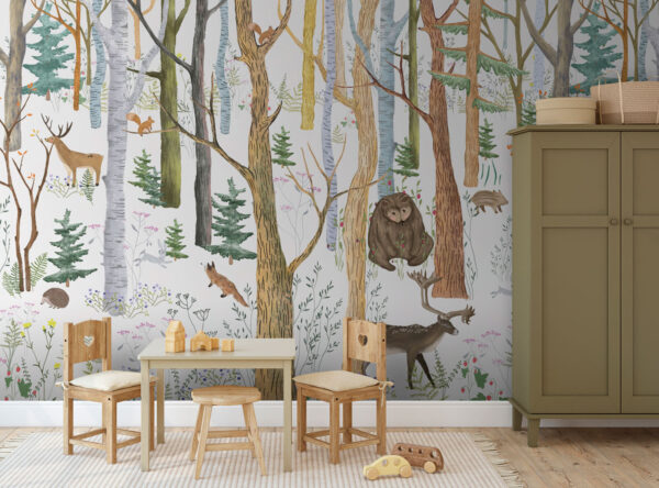 Painting of a deer Wall murals Painting of a deer