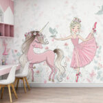 Wall murals Cartoon of a ballerina