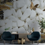 Wall murals Nature's Calm in White and Black