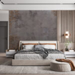 Wall murals Intricate geometric pattern on texture.