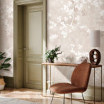 Wall murals White background with clovers