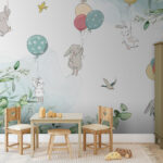Wall murals Cartoon of a rabbit