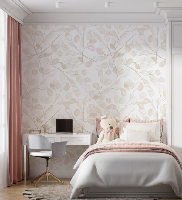 White object on a string Wall murals White object on a string