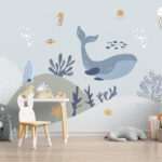 Wall murals Drawing of an octopus